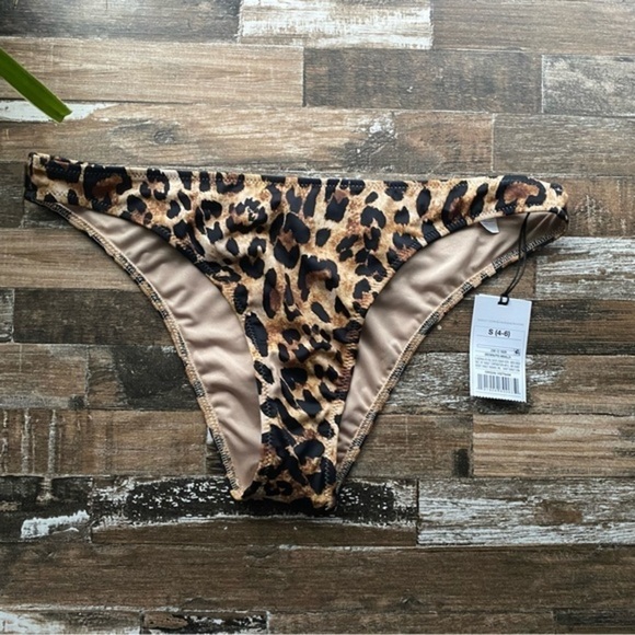 NWT High Leg Extra Cheeky Bikini Bottom - Shade & Shore - Small - Picture 5 of 11